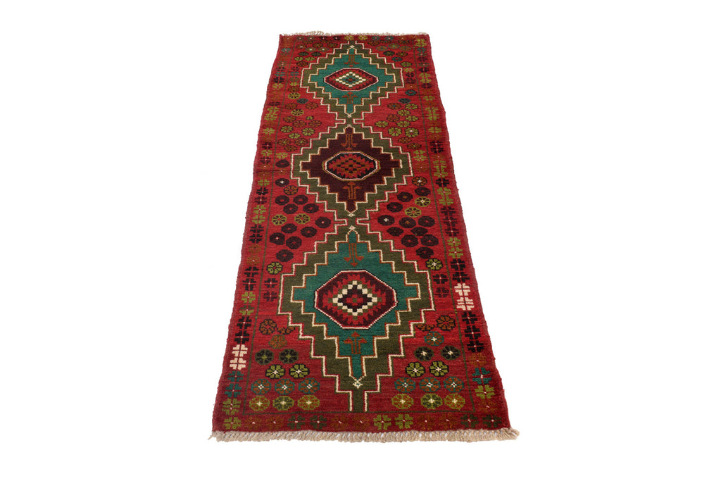 2.1 x 6.9 Narrow Tribal Runner Wool Handmade Afghanistan #P1302