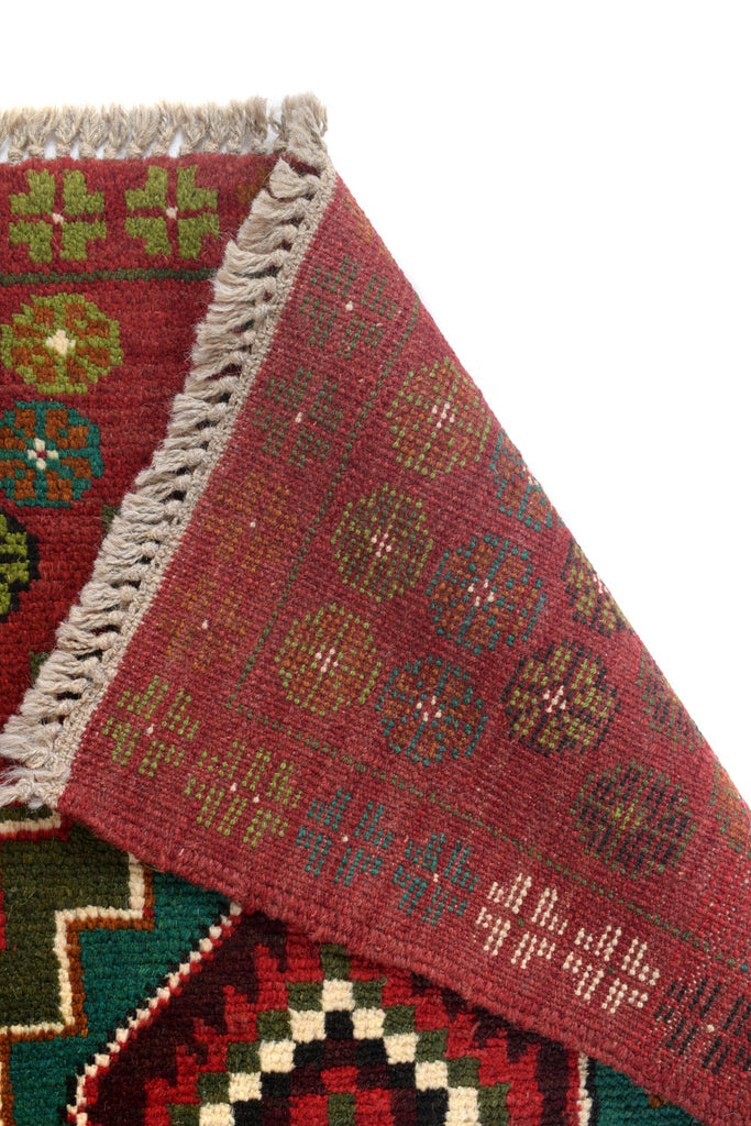 2.1 x 6.9 Narrow Tribal Runner Wool Handmade Afghanistan #P1302