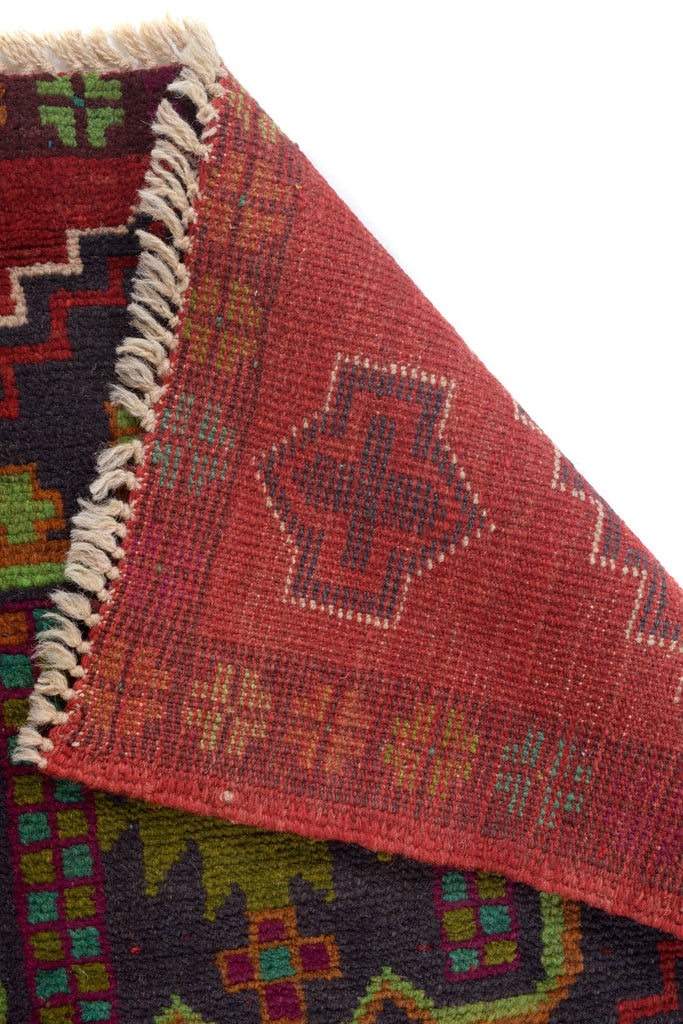 2.4 x 8.4 Narrow Runner Handmade Wool #P1304