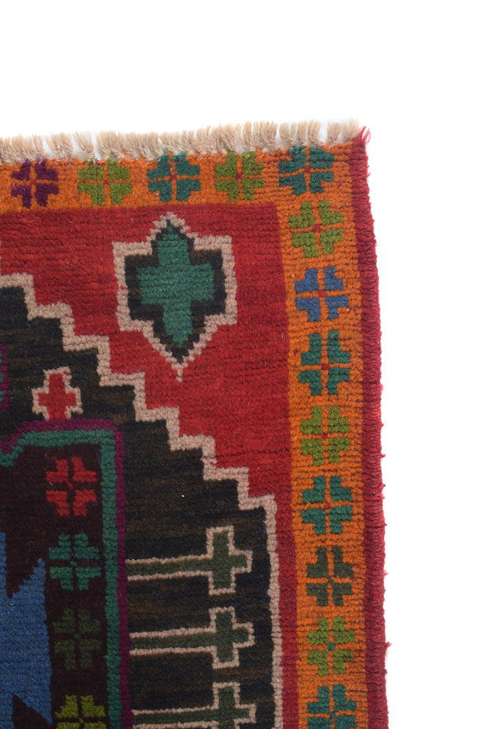 2.4 x 8.2 Wool Narrow tribal Runner #P1306