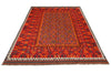 Load image into Gallery viewer, 6.7 x 9.7 Flat Weave Afghan Kilim Wool Rug #P1422
