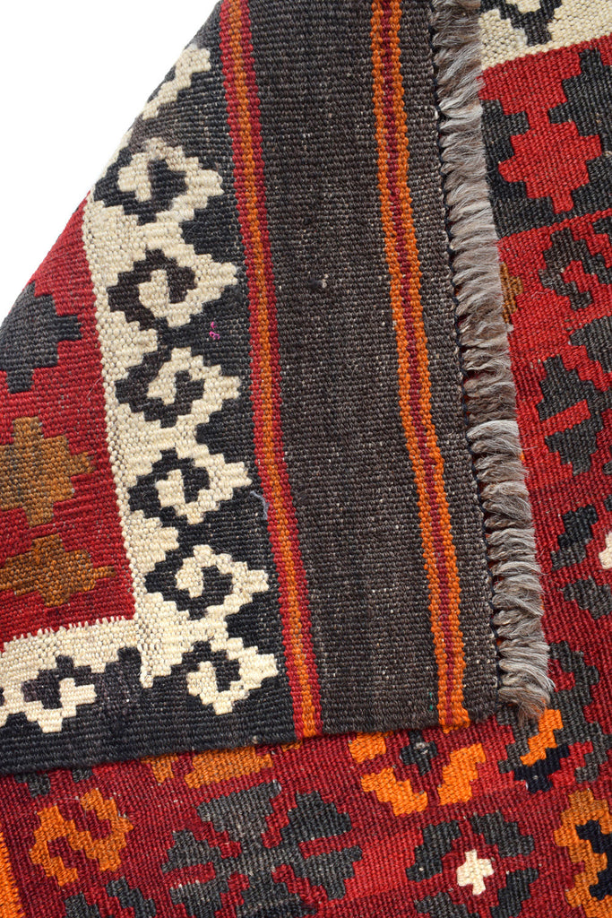 6.7 x 9.7 Flat Weave Afghan Kilim Wool Rug #P1422