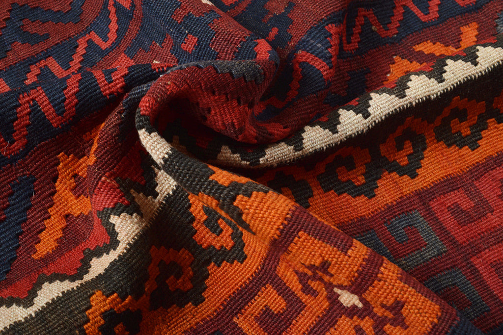 9.10 x 16.5 Oversize Afghan Handmade Wool Flat weave Kilim Rug #P1433