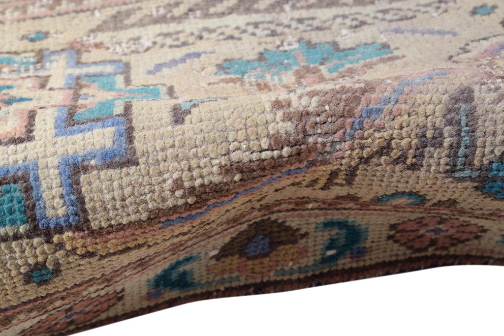 8.0 x 11.3 Purple Blue Persian Vintage Rug LOW PILE #P1439