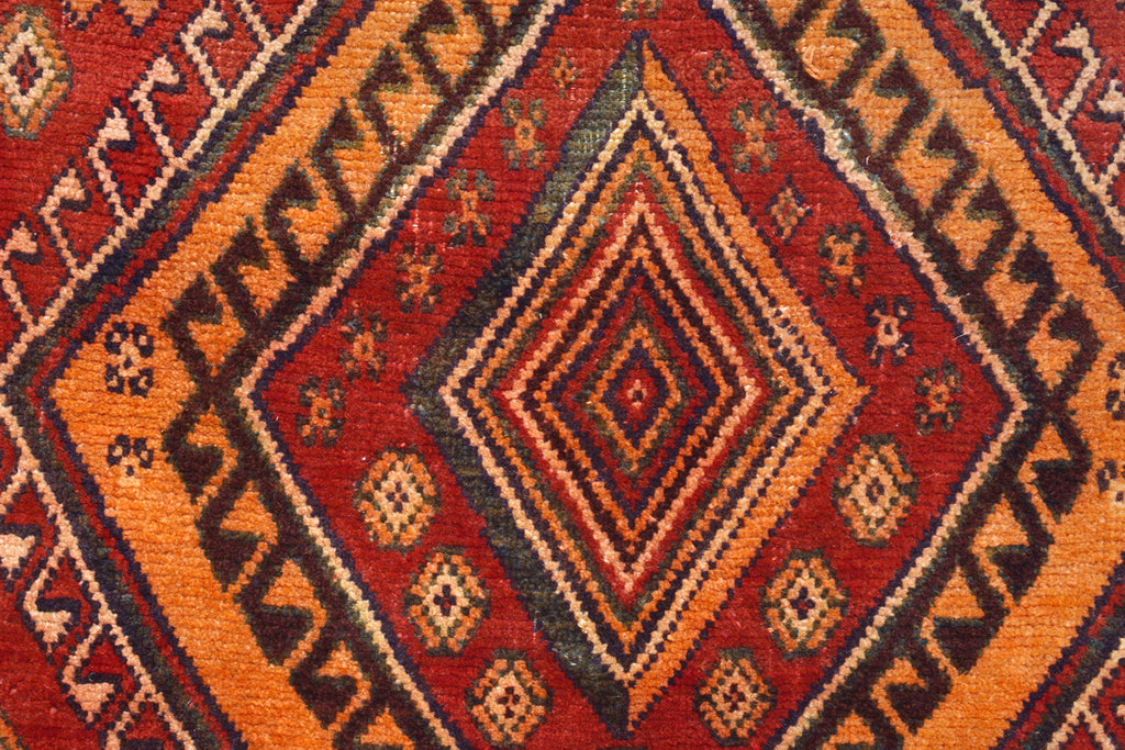 4.2 x 6.9 Semi-Antique Persian Afshar Tribal rug #P1445