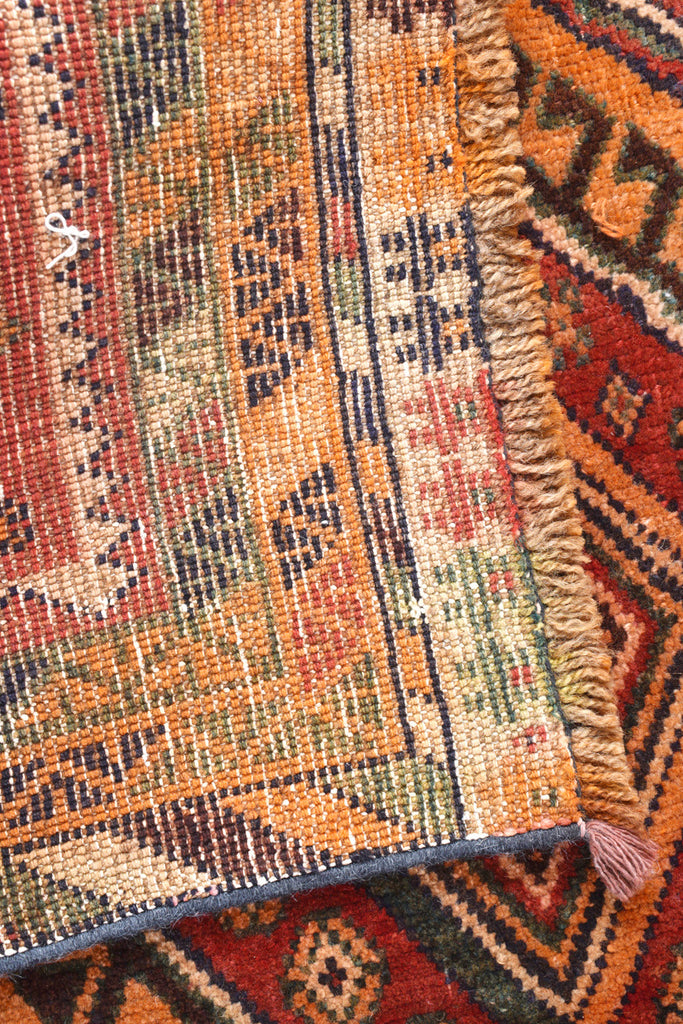 4.2 x 6.9 Semi-Antique Persian Afshar Tribal rug #P1445