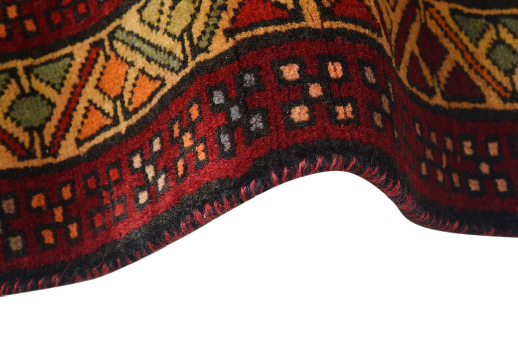 4 x 10 Wide Runner Persian Old Rug - Animal Motife #P1447