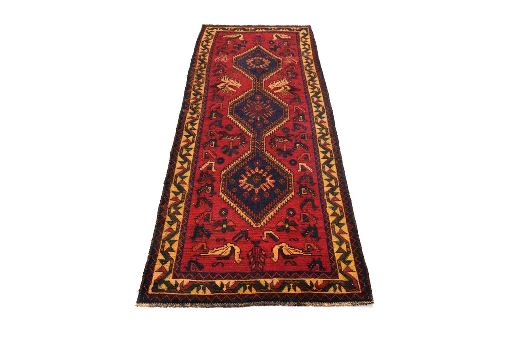 2.8 x 7.5 Vintage Persian rug Low Pile #P1449
