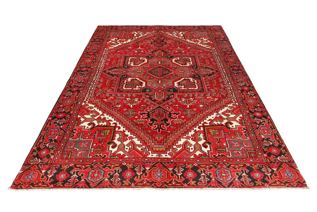 6.4 x 9.2 Authentic Persian Heriz Rug #P1458