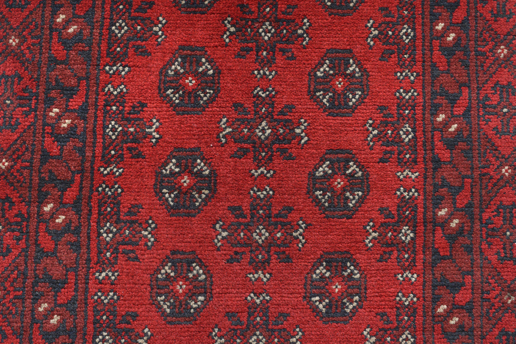 2.7 x 21.8 Runner Handmade Afghanistan Bokara Wool #P1461