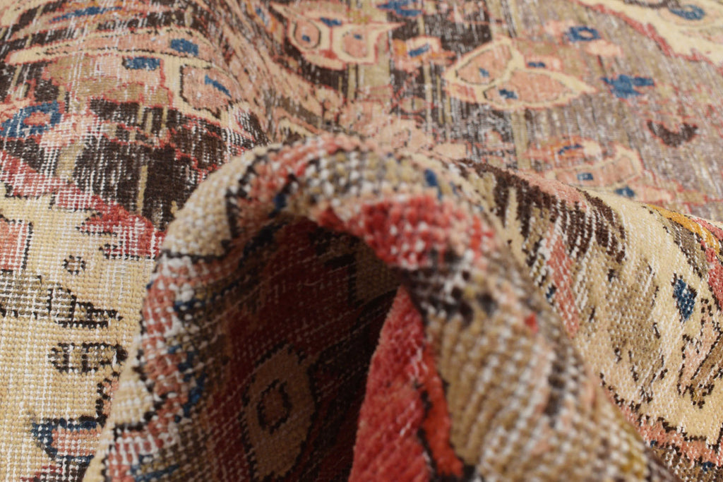 7 x 10.0 Old Persian Bakhtiar Handmade Vintage Rug 1970's Low Pile #P903