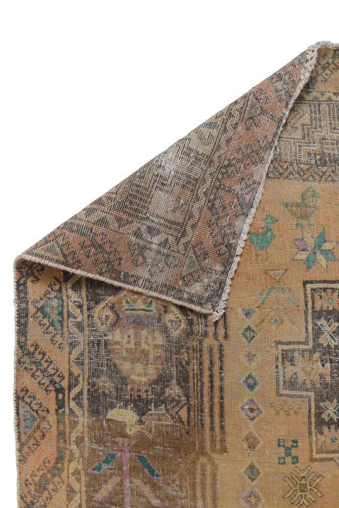 4' x 8' Handmade Old-Persian-Tribal-Runner-BROWN-Rug.jpg