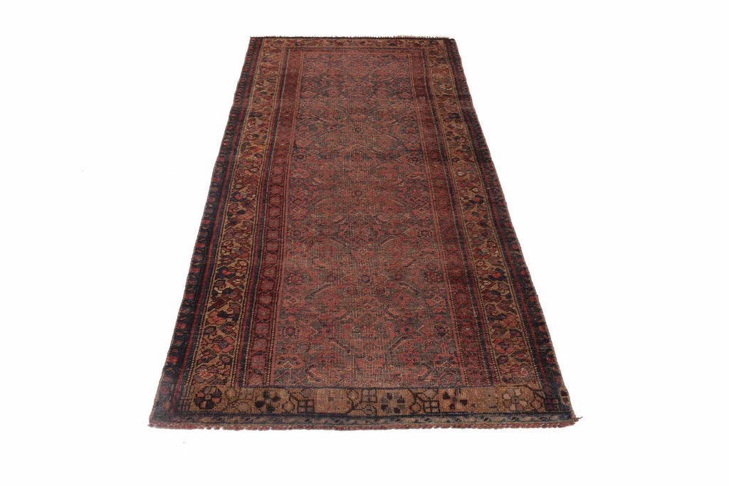 4' x 8' Handmade-Semi-Antique-Persian Field-Patterns-Shirazi-Runner-Rug.jpg