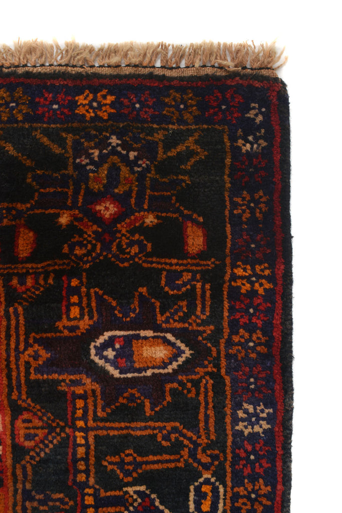 4'8" x 7'7" Floral Afghan Tribal Baluchi Rug #P926