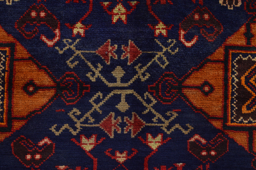 4'8" x 7'7" Floral Afghan Tribal Baluchi Rug #P926