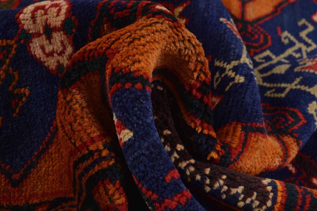 4'8" x 7'7" Floral Afghan Tribal Baluchi Rug #P926