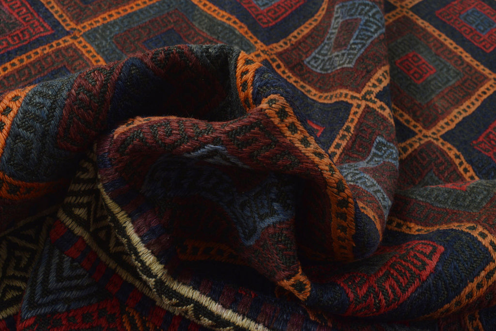 5.10 x 9 Tribal Rug Wool Handmade Afghan #P946