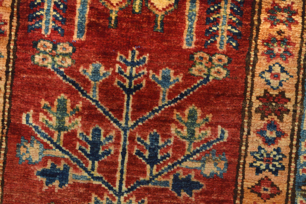2.1 x 6 Super Kazak Rug Handmade Soft Silky Fine Wool #P952