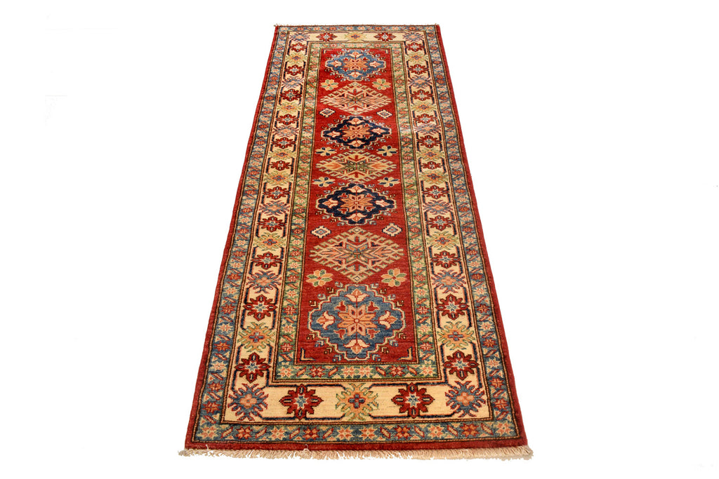 2.8 x 7.0 Quality Super Kazak Rug Finer Shiny Wool #P953