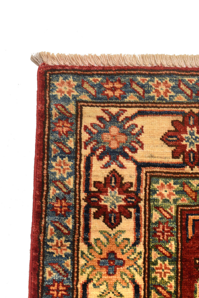 2.8 x 7.0 Quality Super Kazak Rug Finer Shiny Wool #P953