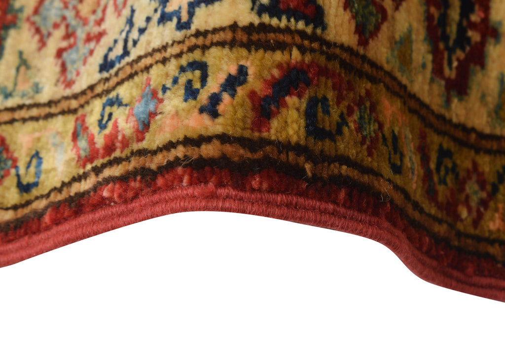 2.7 x 6.4 Quality Super Kazak Runner Handmade Soft Silky Fine Wool #P954