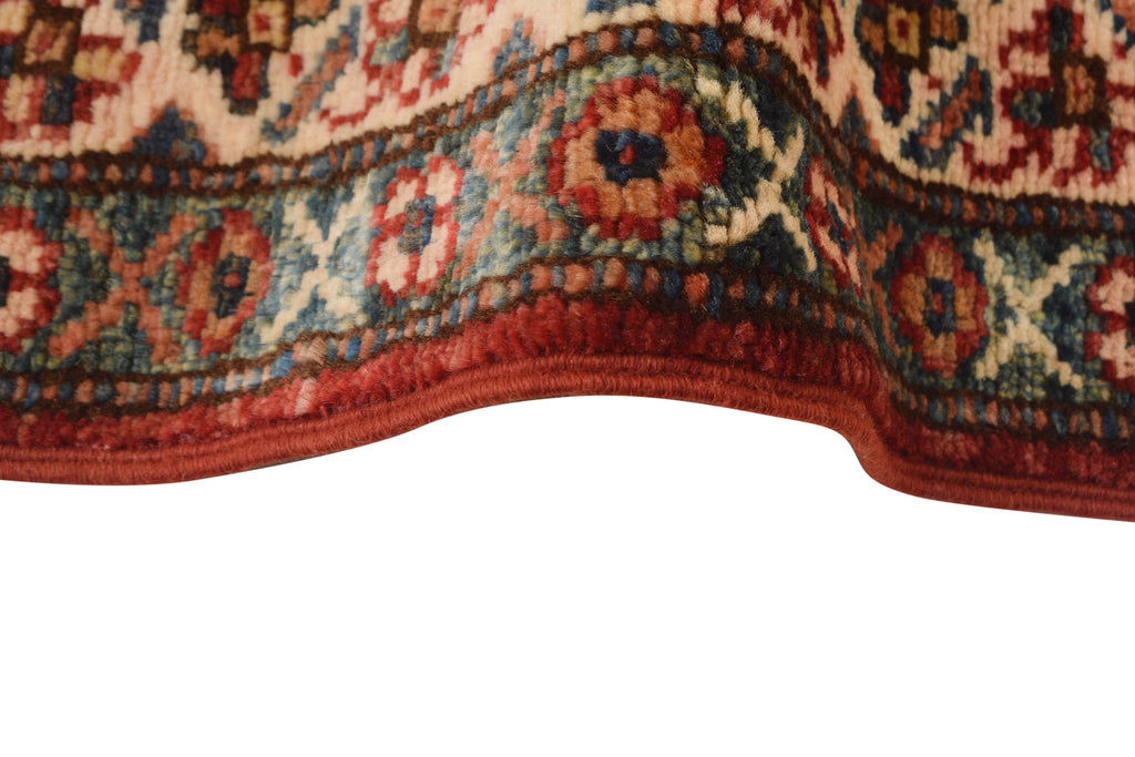 2.7 x 7 Handmade Super Kazak Runner Soft Silky Fine Wool #P956
