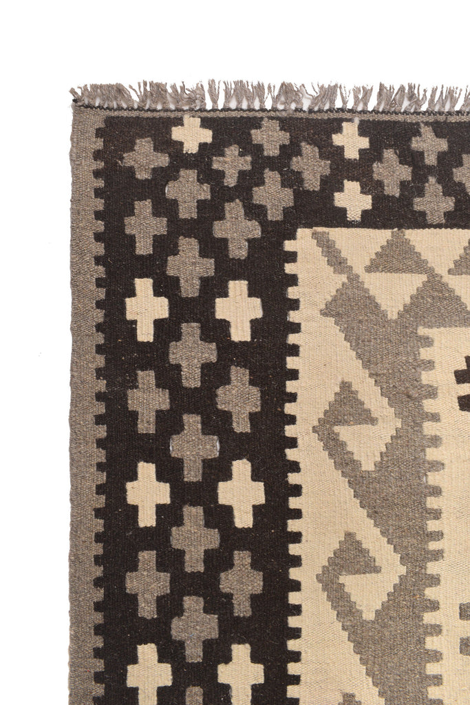 9.1 x 12.6 Modern Handmade Flat-Weave Kilim Rug #P980