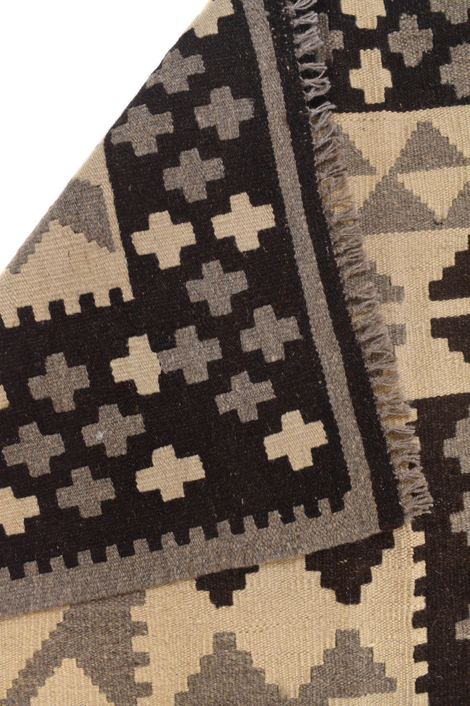 9.1 x 12.6 Modern Handmade Flat-Weave Kilim Rug #P980