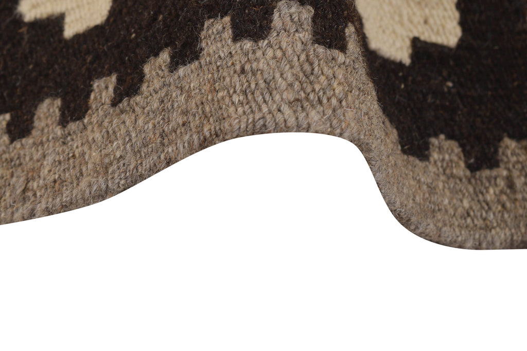 9.1 x 12.6 Modern Handmade Flat-Weave Kilim Rug #P980