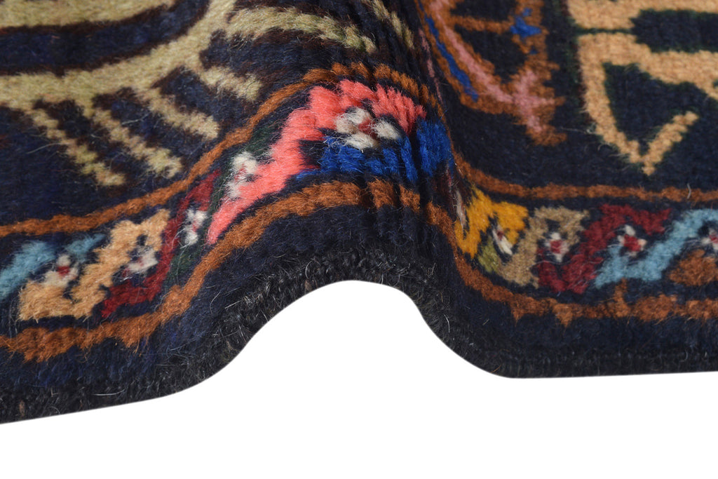 4.0 x 6.5 Pictorial Afghan Wool Rug #SH1358