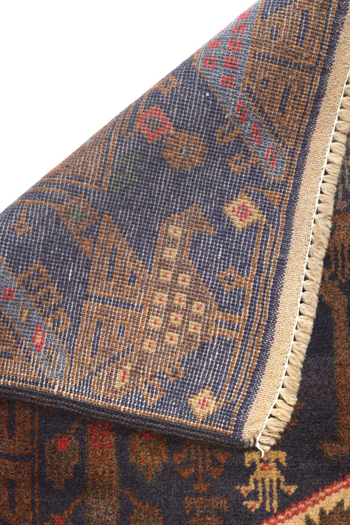 4.1 x 6.4 Animal Motif Afghan Handmade Wool Pictorial Rug #SH1359