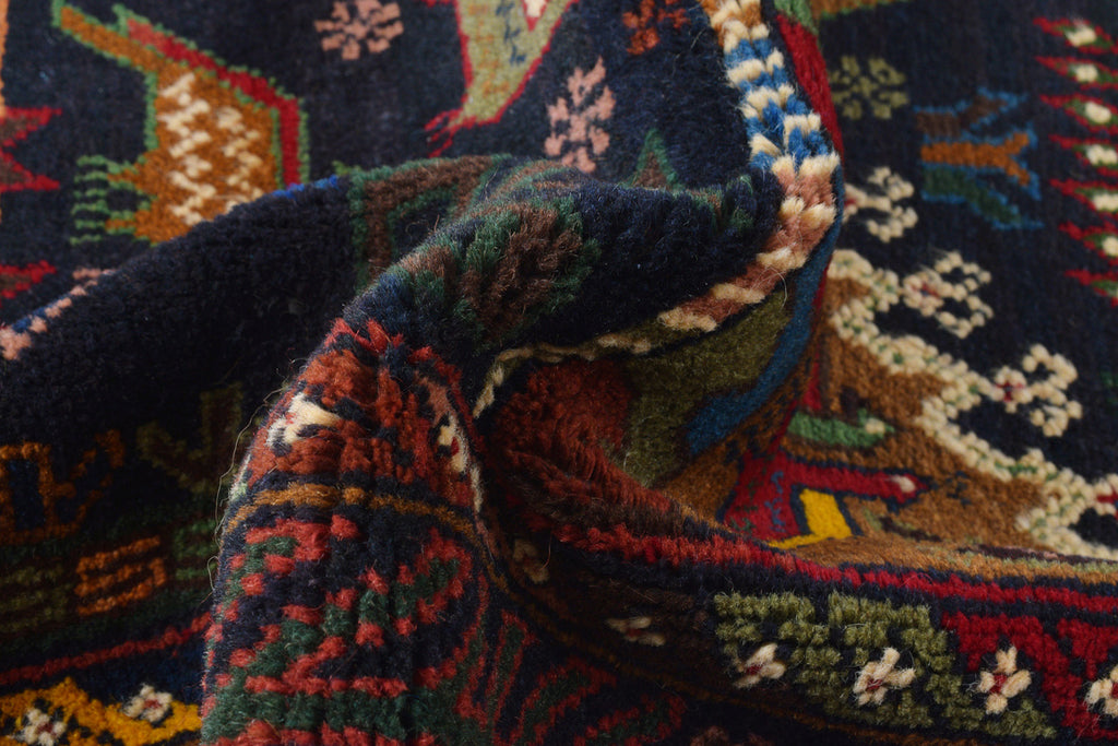 4.1 x 6.2 Afghan Village Handmade Wool Rug ANIMAL PICTORIAL #SH1365