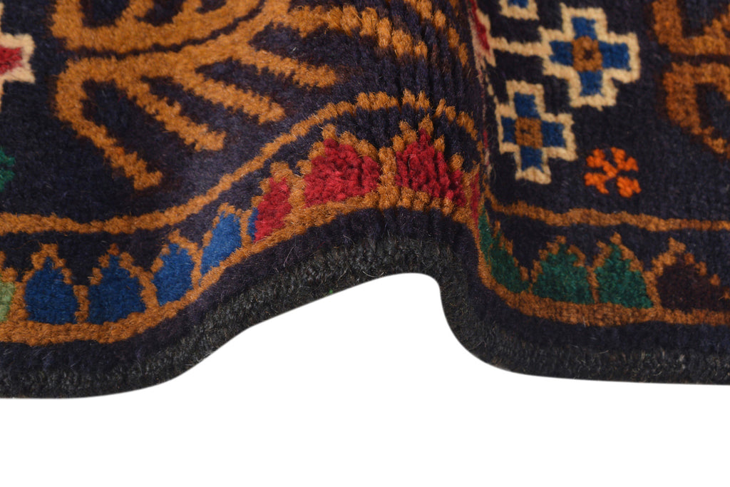 3.9 x 5.11 Ethnic Afghan handmade Wool Pictorial Animal Rug #SH1366