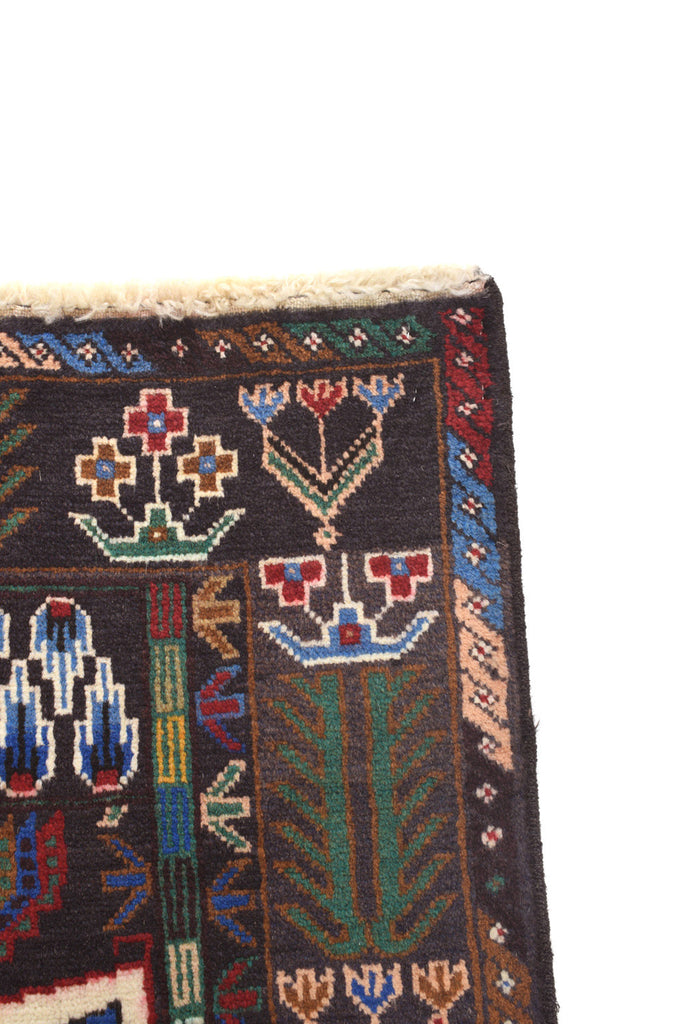 4.0 x 6.5 Animal Pictorial Handmade Tribal Wool Rug #SH1378