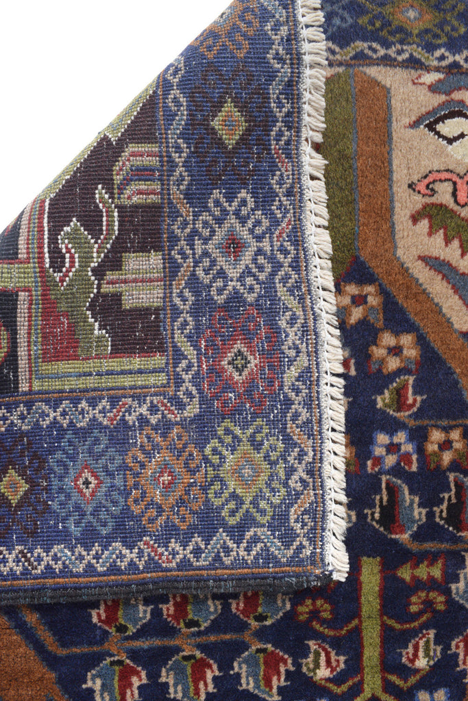 3.10 x 7.1 TREE OF LIFE Trial Handmade Wool Rug #SH1382