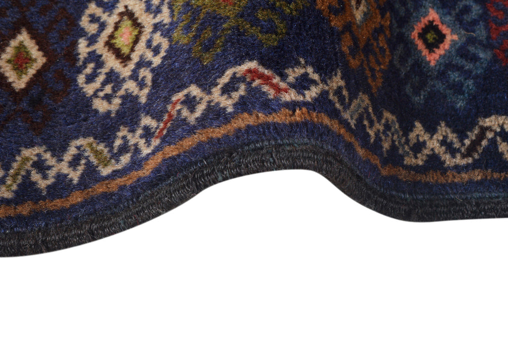 3.10 x 7.1 TREE OF LIFE Trial Handmade Wool Rug #SH1382