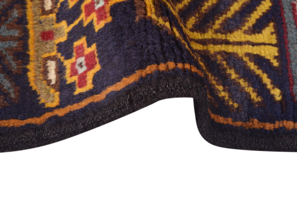 3' x 6' Pictorial Handmade Afghan Village Rug Animals #SH1384