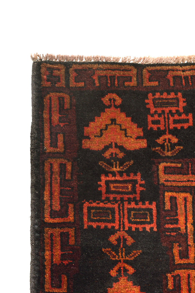 4.0 x 6.2 Tribal Wool handmade Rug #SH1387