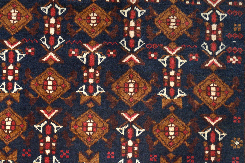 3.8 x 6.7 Afghan Herati Wool Rug #SH1390