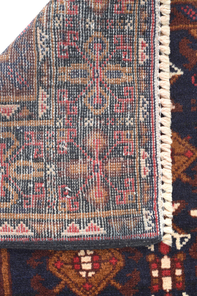 3.8 x 6.7 Afghan Herati Wool Rug #SH1390