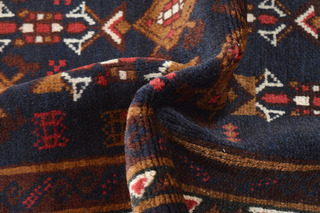 3.8 x 6.7 Afghan Herati Wool Rug #SH1390