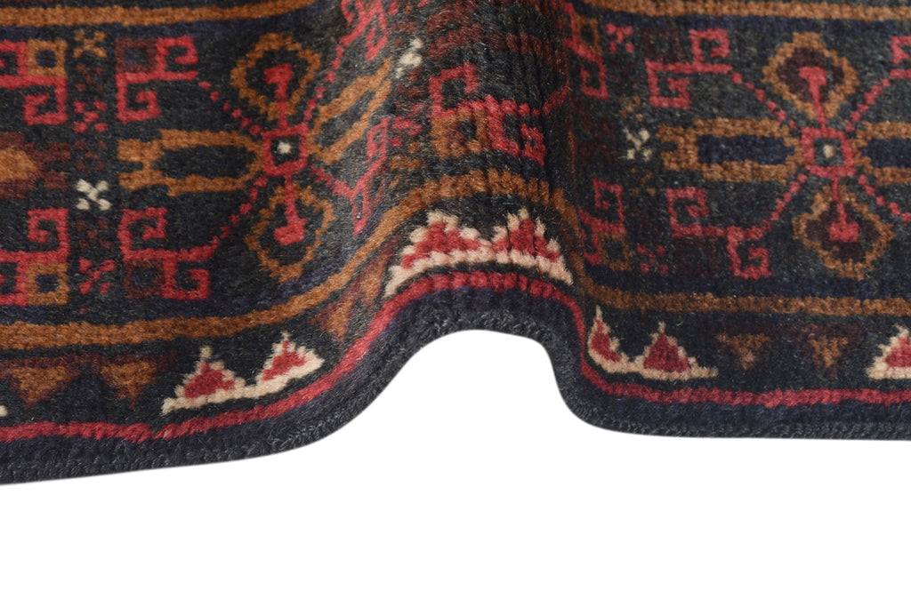 3.8 x 6.7 Afghan Herati Wool Rug #SH1390