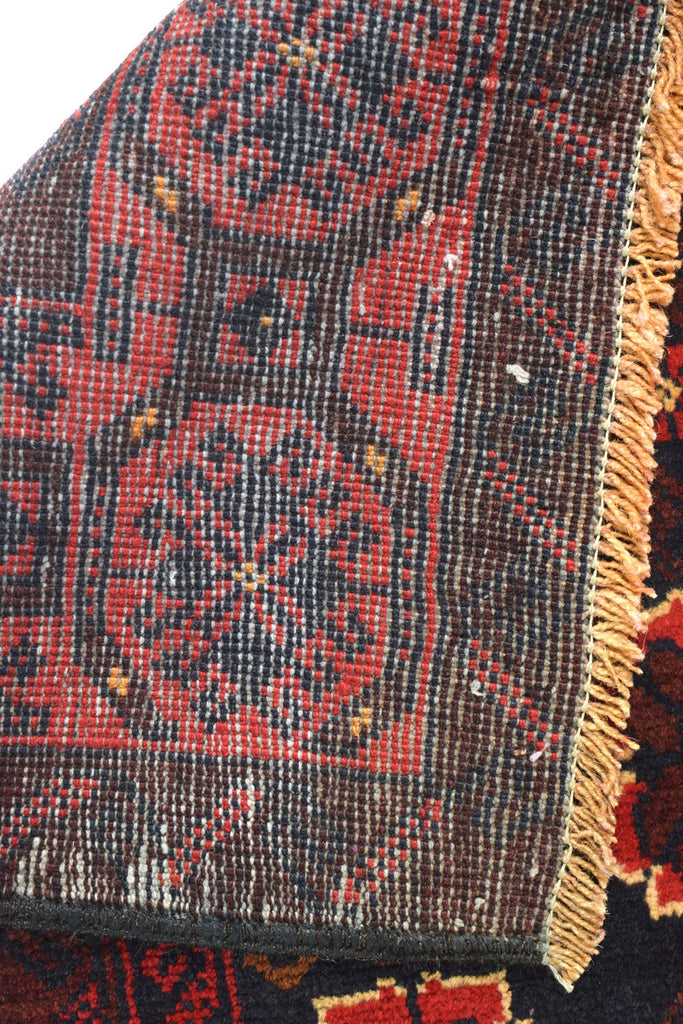 3.8 x 6.3 Afghan Herati Tribal Wool Rug #SH1393