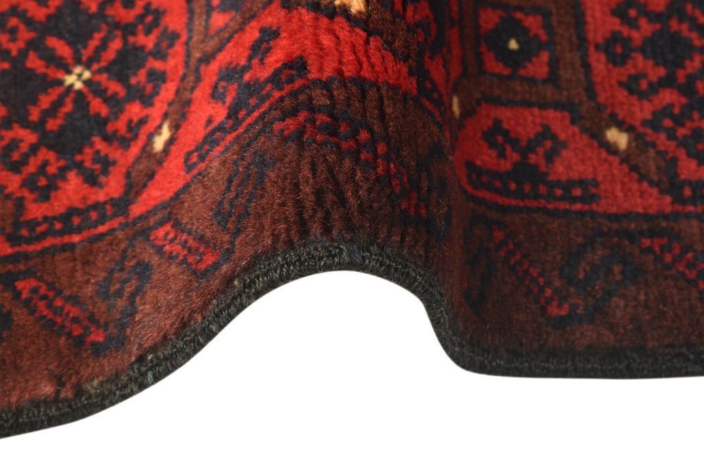 3.8 x 6.3 Afghan Herati Tribal Wool Rug #SH1393