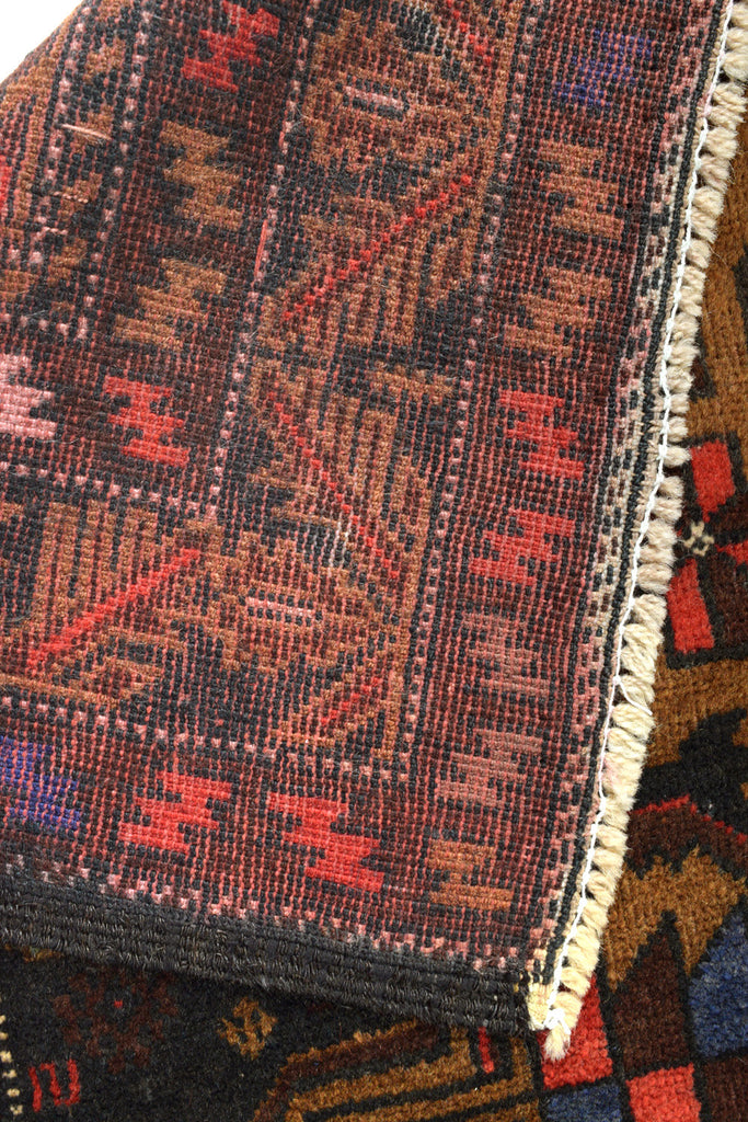 3.9 x 6.7 Tribal Handmade Wool Rug #SH1400