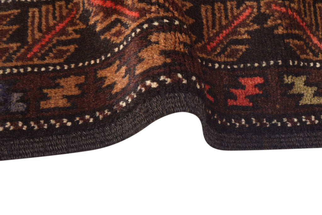 3.9 x 6.7 Tribal Handmade Wool Rug #SH1400