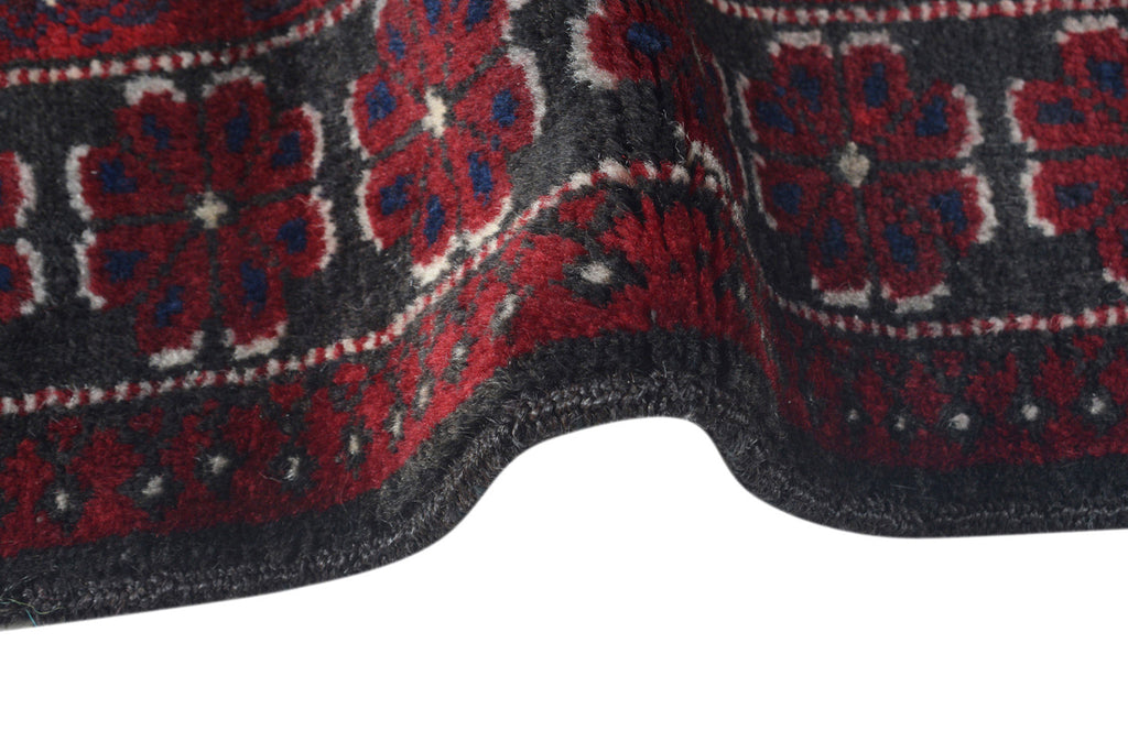 3.8 x 6.2 Baluch rug Woo Handmade Afghanistan #SH1403