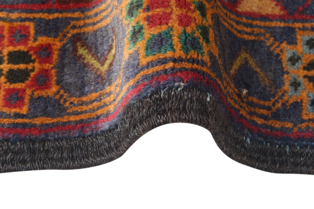 3.6 x 6.6 Decorative Ethnic afghan Tribal Wool Rug #SH1409