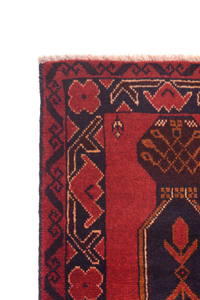 3.10 x 6.2 New Afghan Baluch Rug Islamic Musk Motif #SH1413