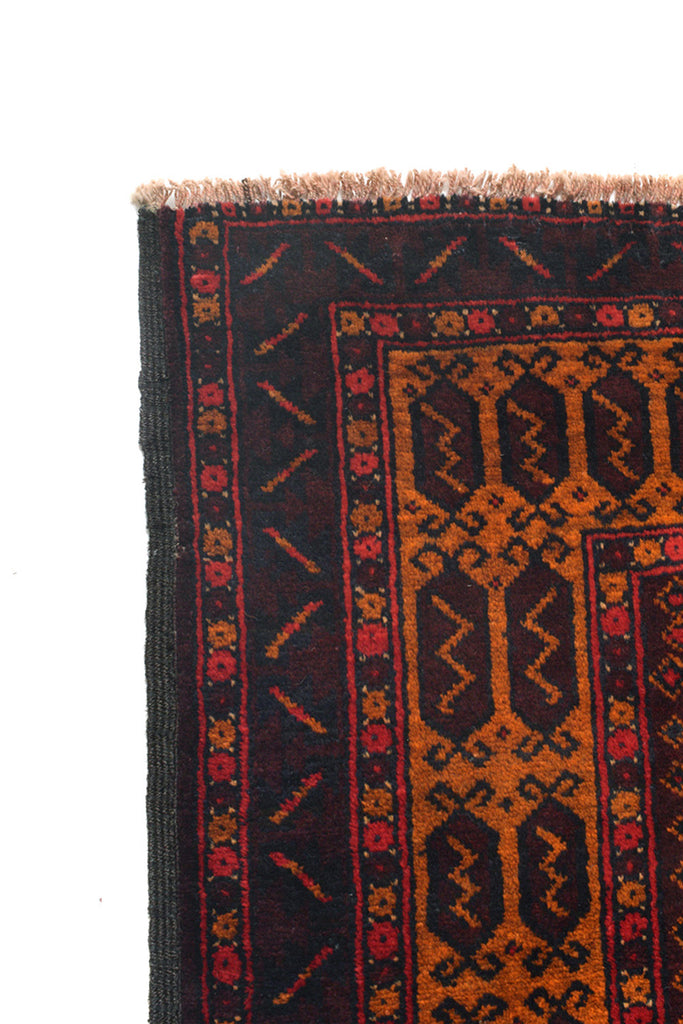 3.9 x 6.8 Afghan Tribal Baluch Wool rug #SH1417